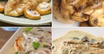 RECETA DE PECHUGA EN SALSA DE CHAMPIÑONES