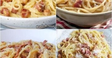RECETA DE ESPAGUETIS A LA CARBONARA