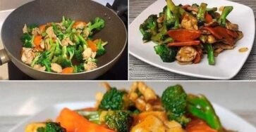 RECETA DE TIRAS DE POLLO CON VERDURAS