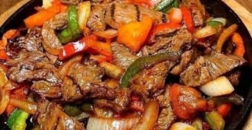 RECETA DE FAJITAS DE BISTEC