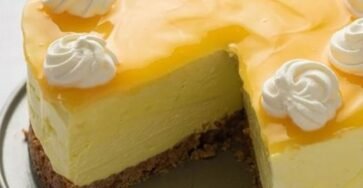 Delicia de tarta de queso y limón sin hornear!