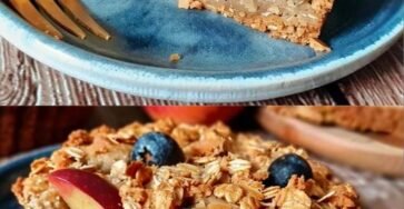 Pastel Dietético con Avena y Manzanas