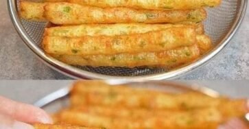 patatas fritas con queso hechas con patatas hervidas