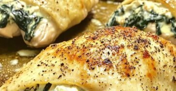 Pechugas de Pollo al Horno Rellenas de Espinacas y Queso