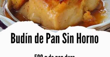 ¡Sorprende a tu familia con este Budín de Pan Sin Horno! Una receta fácil y deliciosa. Budín de Pan Sin Horno