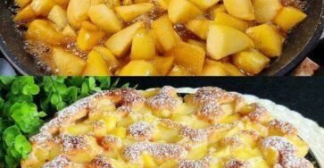 Tarta de Manzana con Mermelada de Arándanos