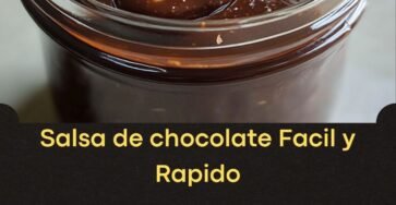 Salsa de chocolate Facil y Rapido