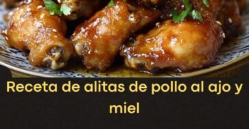 Receta de alitas de pollo al ajo y miel