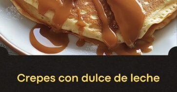 Crepes con dulce de leche